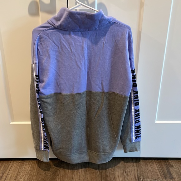 PINK Quarter Zip Sweatshirt - Picture 2 of 4